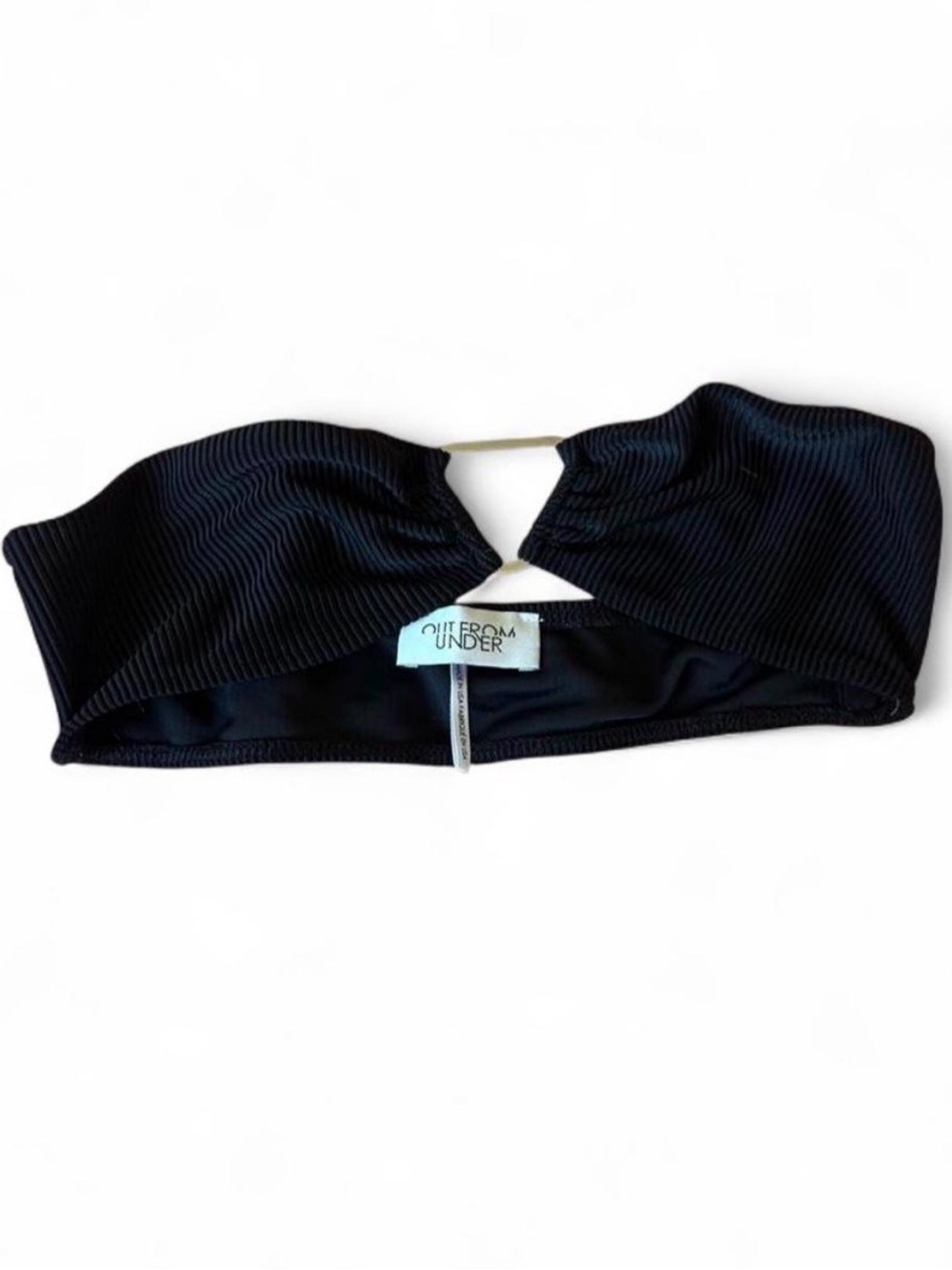 Urban Outfitters Black and Metal Triangle lined Bandeau